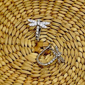 Sterling Silver Dragonfly Earrings